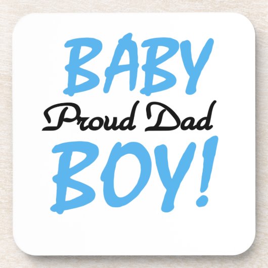 Proud Vater Baby Boy Geschenke Untersetzer (Vorderseite)