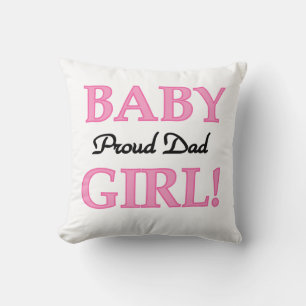 Proud Vater Baby Girl Geschenke Kissen