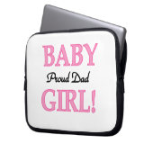 Proud Vater Baby Girl Geschenke Laptopschutzhülle (Vorderseite Links)