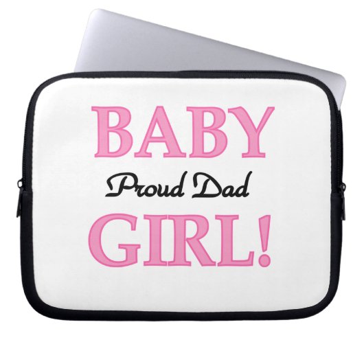 Proud Vater Baby Girl Geschenke Laptopschutzhülle (Vorderseite)