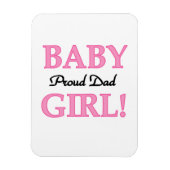 Proud Vater Baby Girl Geschenke Magnet (Vertikal)