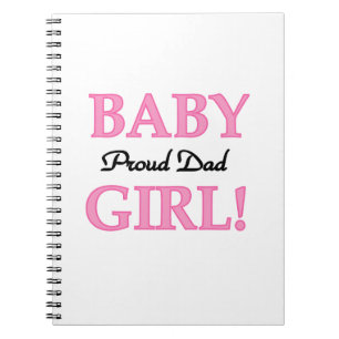 Proud Vater Baby Girl Geschenke Notizblock