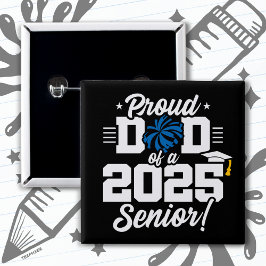 Proud Vater Cheerleader Class of 2025 Cheer Senior Button