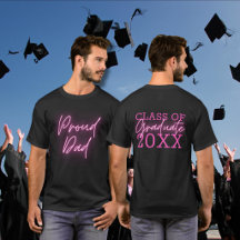 Proud Vater Class of 2024 Graduate Neon Pink Scrip