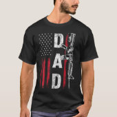 Proud Vater Daddy Gun Rights Ar15 American Flag T-Shirt (Vorderseite)
