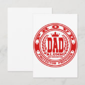 Proud-Vater Dankeskarte (Vorne/Hinten)