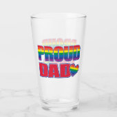 Proud Vater Gay Pride Glas (Rückseite)