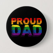 Proud Vater LGBT Parent Gay Pride Vater Button (Vorderseite)