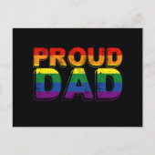 Proud Vater LGBT Parent Gay Pride Vater Postkarte (Vorderseite)