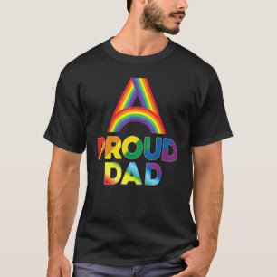 Proud Vater Lgbt Pride Gay Lesbian Regenbogen farb T-Shirt