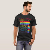 Proud Vater Lgbtq Gay Flag Pride Month Vaterpartei T-Shirt (Vorne ganz)