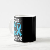Proud Vater T1d Warrior V-Nacken Kaffeetasse (Vorderseite Links)