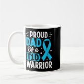 Proud Vater T1d Warrior V-Nacken Kaffeetasse (Links)