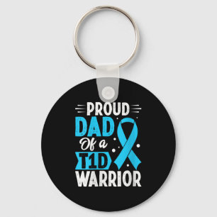 Proud Vater T1d Warrior V-Nacken Schlüsselanhänger