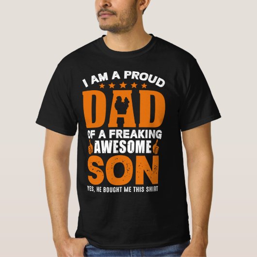 Proud-Vater T-Shirt (Vorderseite)