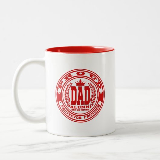 Proud-Vater Zweifarbige Tasse (Links)