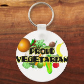 Proud Vegetarian Schlüsselanhänger (Vorderseite)