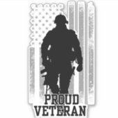 Proud Veteran Aufkleber (Vorderseite)