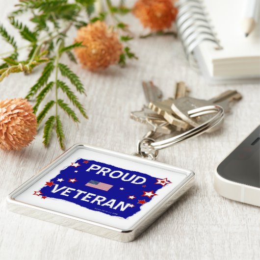 Proud Veteran Schlüsselanhänger (Seite)