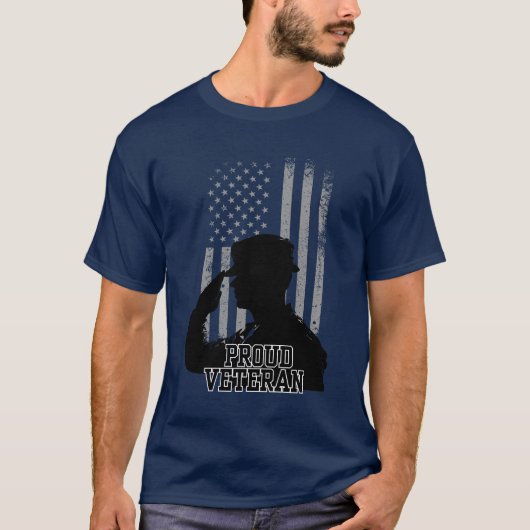 Proud Veteran T-Shirt (Vorderseite)