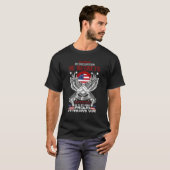 Proud Veterans Ehefrau US-Flagge Vintag T-Shirt (Vorne ganz)