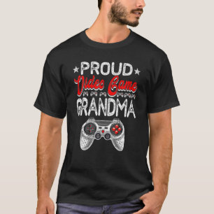 Proud Video Game Grandma Mutter Tag Sport Lover T-Shirt