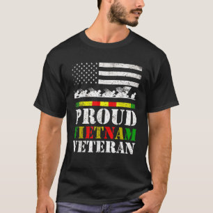 Proud Vietnam Veteran Tag Geschenk für Vater von S T-Shirt