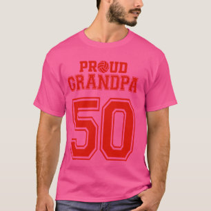 Proud Volleyball Opa Nummer 50 R T-Shirt
