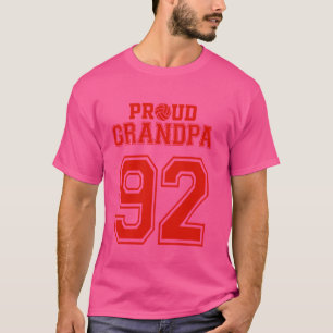 Proud Volleyball Opa Nummer 92 R T-Shirt