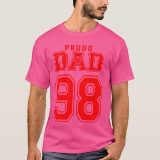 Proud Volleyball Vater Nummer 98 R T-Shirt