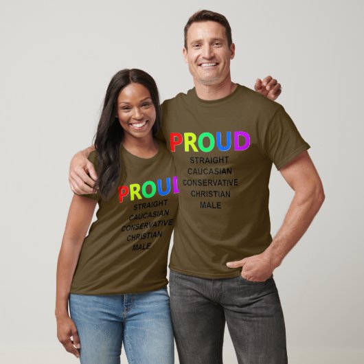 PROUD Weiße Männchen T-Shirt (Unisex)