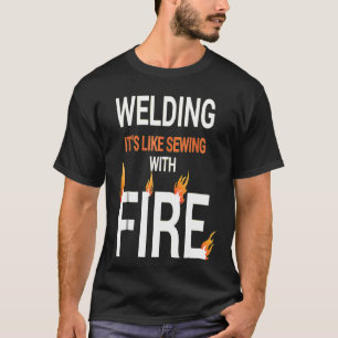 Proud Welder Lässige und Vintage Schweißgeschenk T T-Shirt