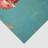 Proud White Chicken Decoupage Seidenpapier (Detail)