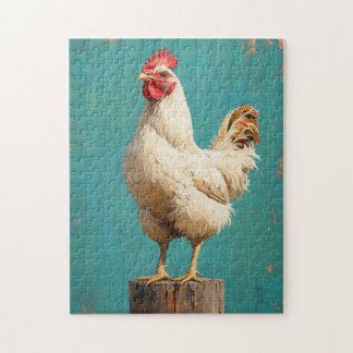 Proud White Chicken Puzzle