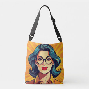 Proud Woman Comic Buch/Pop Art Style Tragetaschen Mit Langen Trägern