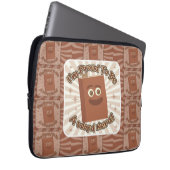 Proud Word Nerd Muster Slogan Spaß Kunst Laptopschutzhülle (Vorne Rechts)