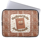 Proud Word Nerd Muster Slogan Spaß Kunst Laptopschutzhülle (Vorderseite)