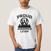 Proud WordPress Lover White T - Shirt for Men (Vorderseite)