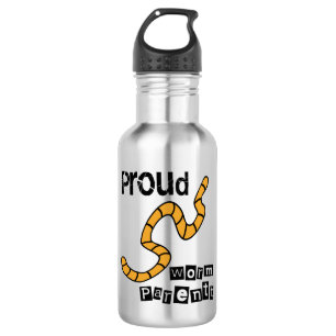 Proud Worm Parent Edelstahlflasche