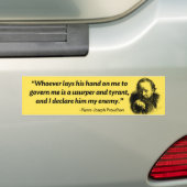 Proudhon Tyrann-Autoaufkleber Autoaufkleber (Auf Auto)
