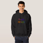 Proudly Autistic Rainbow Hoodie (Vorne ganz)