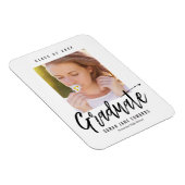 Proudly Brushed Abschluss Announcement Magnet (Rechte Seite)