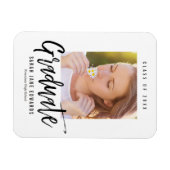 Proudly Brushed Abschluss Announcement Magnet (Horizontal)