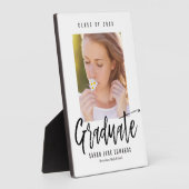 Proudly Brushed Abschluss Foto Plaque Fotoplatte (Seite)