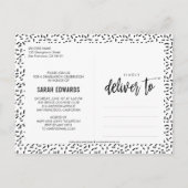 Proudly Brushed Abschluss Postkarte (Rückseite)