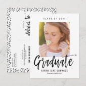 Proudly Brushed Abschluss Postkarte (Vorne/Hinten)