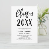 Proudly Brushed EDITABLE COLOR Graduation Party Einladung (Stehend Vorderseite)
