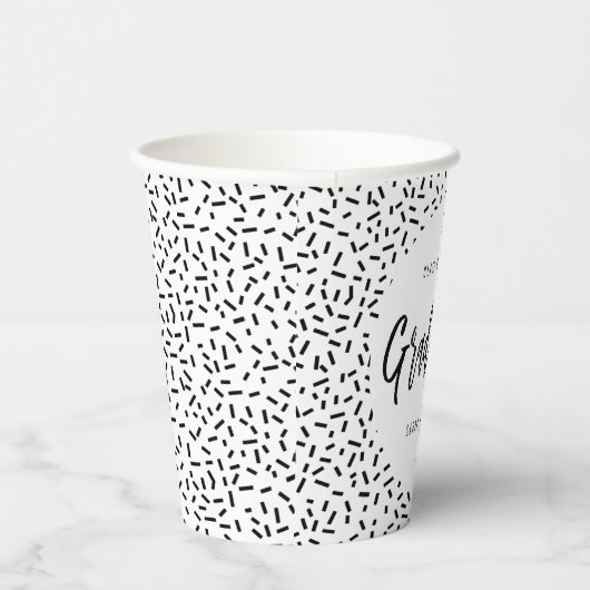 Proudly Brushed Graduation Party Paper Cup Pappbecher (Rechts)