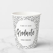 Proudly Brushed Graduation Party Paper Cup Pappbecher (Vorderseite)