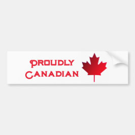 Proudly Canadian Bumper Sticker Autoaufkleber